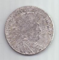 1/4 талера -18 грошей 1754 г. Польша. Саксония