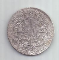1/4 талера -18 грошей 1754 г. Польша. Саксония