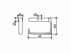 Keuco Elegance Держатель для туалетной бумаги 11662 схема 2