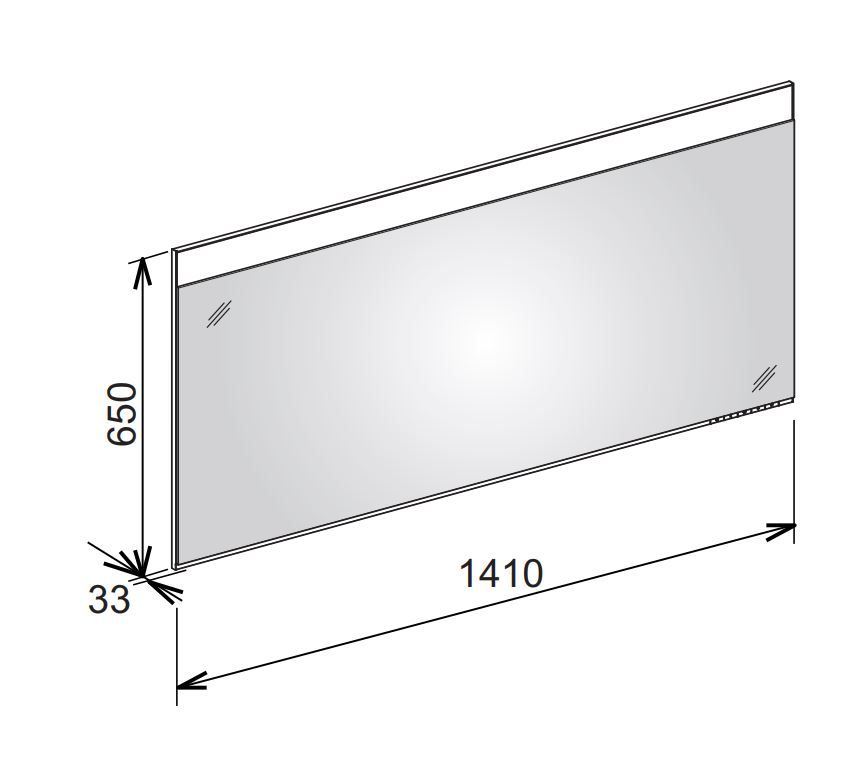 Keuco Edition 400 Зеркало с подсветкой и подогревом 11596 141х65 ФОТО