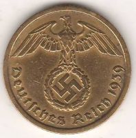 10 пфеннигов 1939 г. J Германия