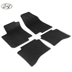 Коврики резиновые для Hyundai Accent IV / Solaris в салон автомобиля Petex (Германия) - 4 шт арт 98711