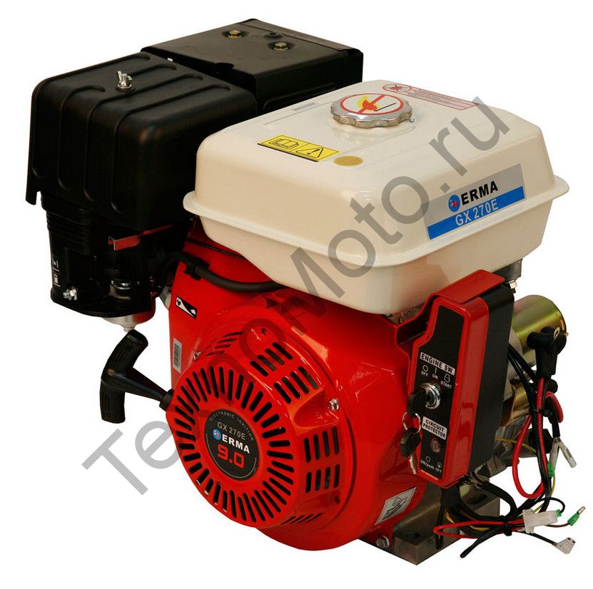 Двигатель Erma Power GX270E D25(9 л. с.) электростартер, аналог Honda GX270