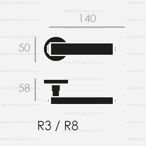 Дверная ручка Groel 550 Artdeco