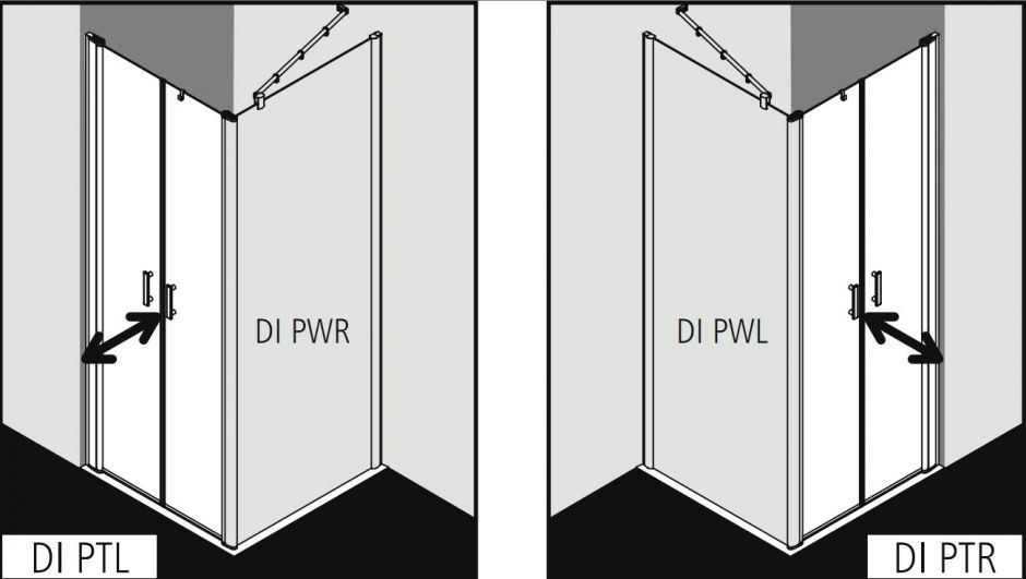 Душевая кабина Kermi Diga пристенная или угловая DI PTR/L ФОТО