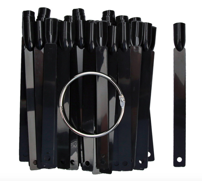 Палитра «складной веер» на кольце черная