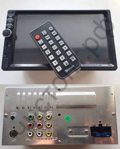 Автомагнитола BOS-MINI DVU-750 двухдиновая, Bluetooth, TV, MP-5, usb, пульт. Распродажа !!!
