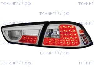 Фонари задние LED, светодиодные, Dectane, хром