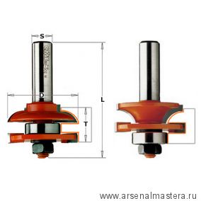 Комплект 2 фрез (A) Мебельная обвязка S12 D44,4 CMT 991.501.11