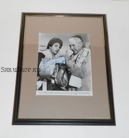 Автографы: Рокки. Сильвестр Сталлоне, Бёрджесс Мередит. Фото 1976 года.  Редкость