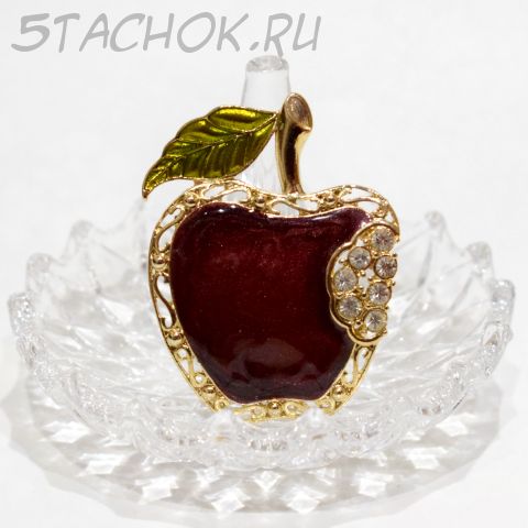 Брошь "Спелое яблочко" (США)