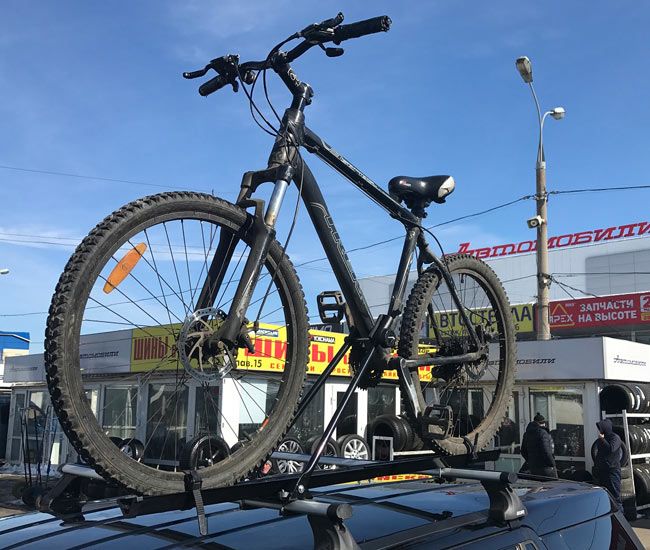 Велокрепление "INTER" для перевозки велосипедов на крыше