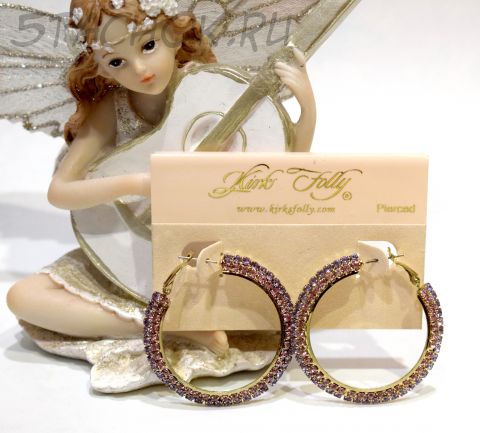 Серьги "Волшебные кольца" (Kirks Folly США)