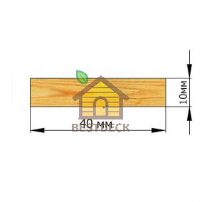 Рейка 10*40 строганая сухая