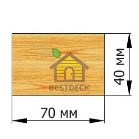Брус 40*70 строганый сухой
