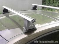 Багажник на крышу Mercedes-Benz CLS-klasse II (W218), Lux, аэродинамические  дуги (53 мм)