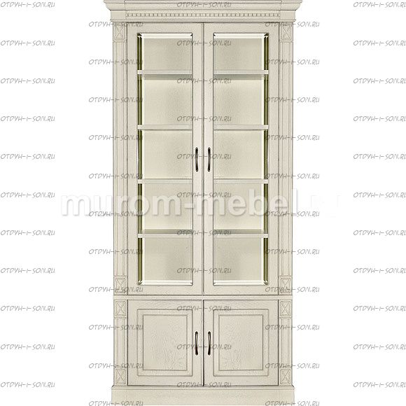 Шкаф-витрина 2-дверный Флоренция-3