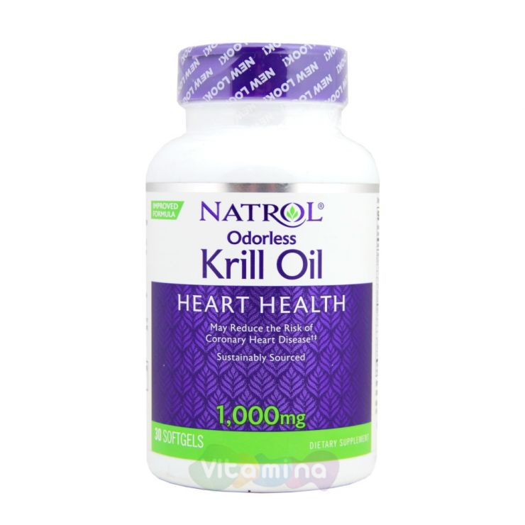 Natrol Крилевый жир 1000 мг Omega 3 Krill Oil, 30 капс