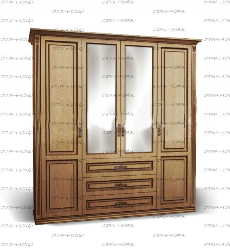 Шкаф 4-дверный Дарина