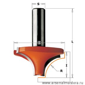 Фреза концевая радиусная D31,7 I14 S8 R9,50 CMT 927.095.11