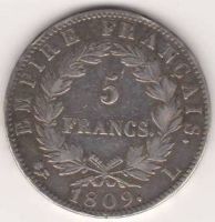 5 франков 1809 г. Франция