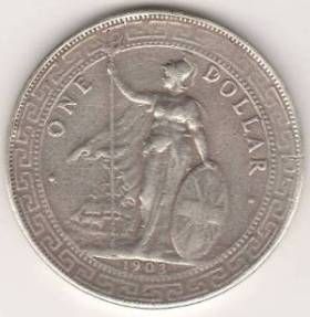 Торговый доллар 1903 г. Великобритания