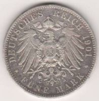 5 марок 1901 г. Саксония