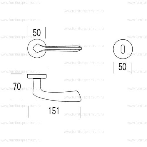 Ручка Salice Paolo Dafne 6020