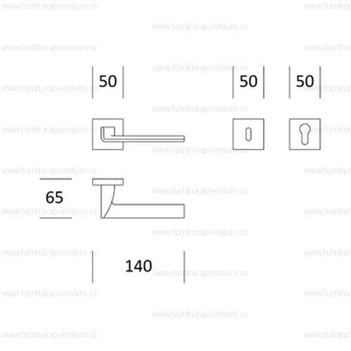 Ручка Salice Paolo Edge SQ 6170