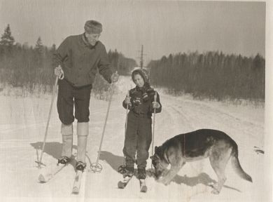 С дочкой Машей (1956/57 г.г.)