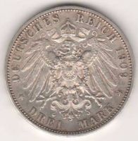 3 марки 1909, Вюртенберг