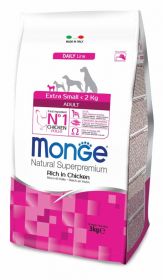 Monge Dog Extra Small корм для взрослых собак миниатюрных пород с курицей 3 кг