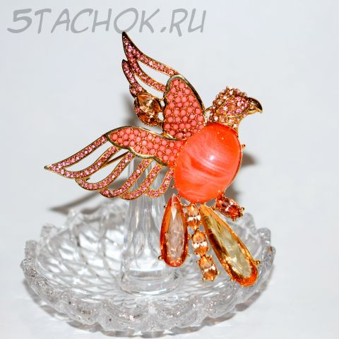 Брошь "Коралловый попугай" (Chico США)