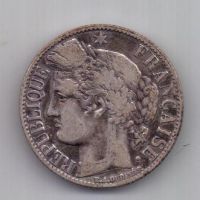 1 франк 1872 г. Франция