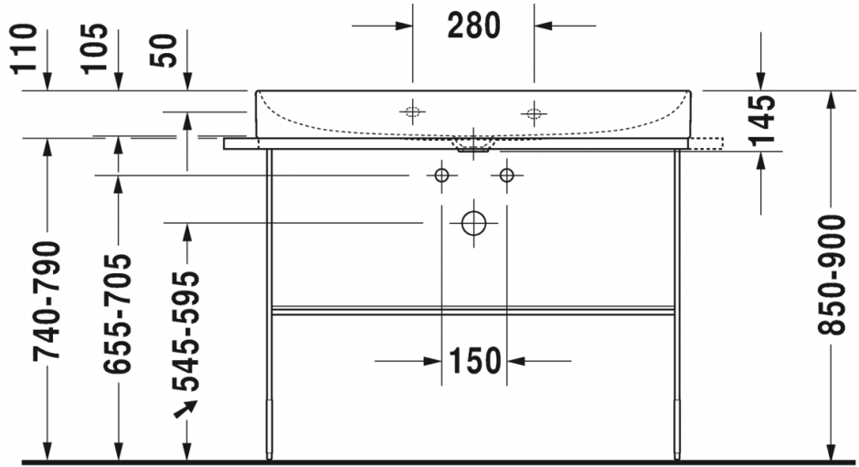 Раковина Duravit DuraSquare 100х47 235310 ФОТО