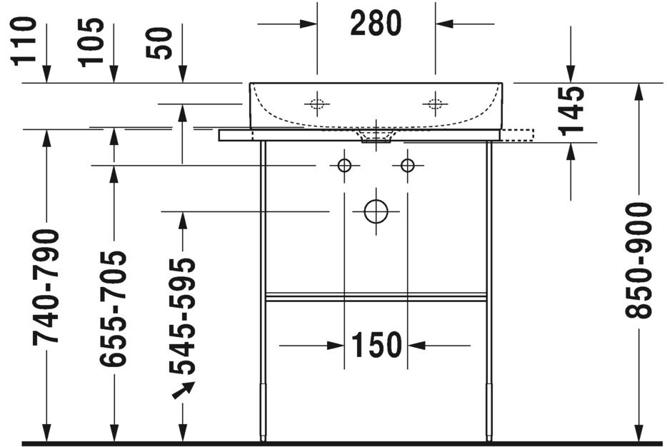 Раковина Duravit DuraSquare 60х47 235360 ФОТО