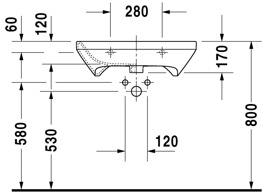 Раковина Duravit DuraStyle 65х57 232965 ФОТО