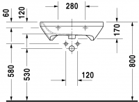 Раковина Duravit DuraStyle 65х57 232965 схема 4