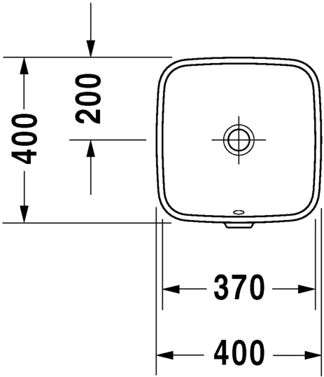 Раковина Duravit DuraStyle встраиваемая 37х37 037337 ФОТО