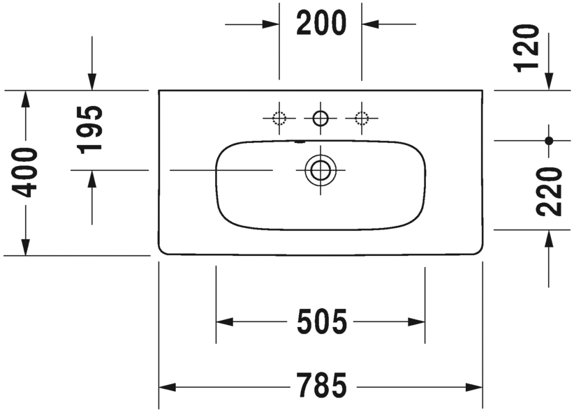 Раковина Duravit DuraStyle 78,5х40 233778 ФОТО