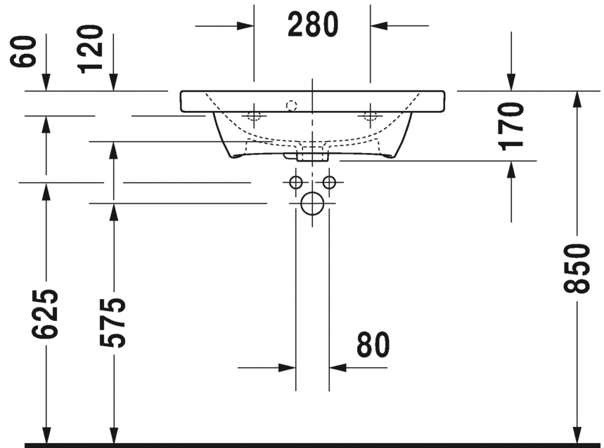 Раковина Duravit DuraStyle 63,5х40 233763 ФОТО