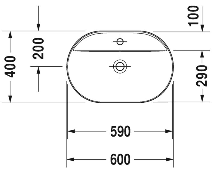 Раковина Duravit Luv шлифованная 60х40 038060 ФОТО