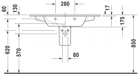 Раковина Duravit ME by Starck 103х49 233610 схема 4