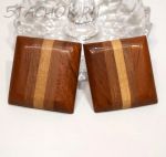 Серьги из дерева "Квадрат" (США)