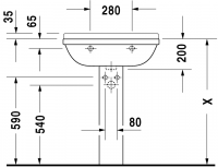 Раковина Duravit Starck 3 65х48,5 030065 схема 6