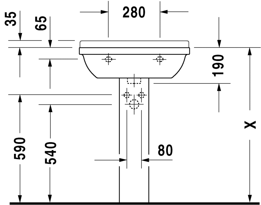 Раковина Duravit Starck 3 60х45 см 030060 ФОТО