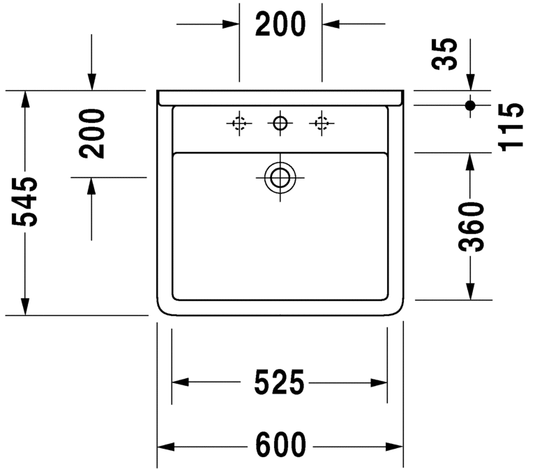 Раковина Duravit Starck 3 60х54,5 030960 ФОТО