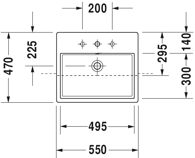 Раковина Duravit Vero Air полувстраиваемая 55х47 038255 ФОТО