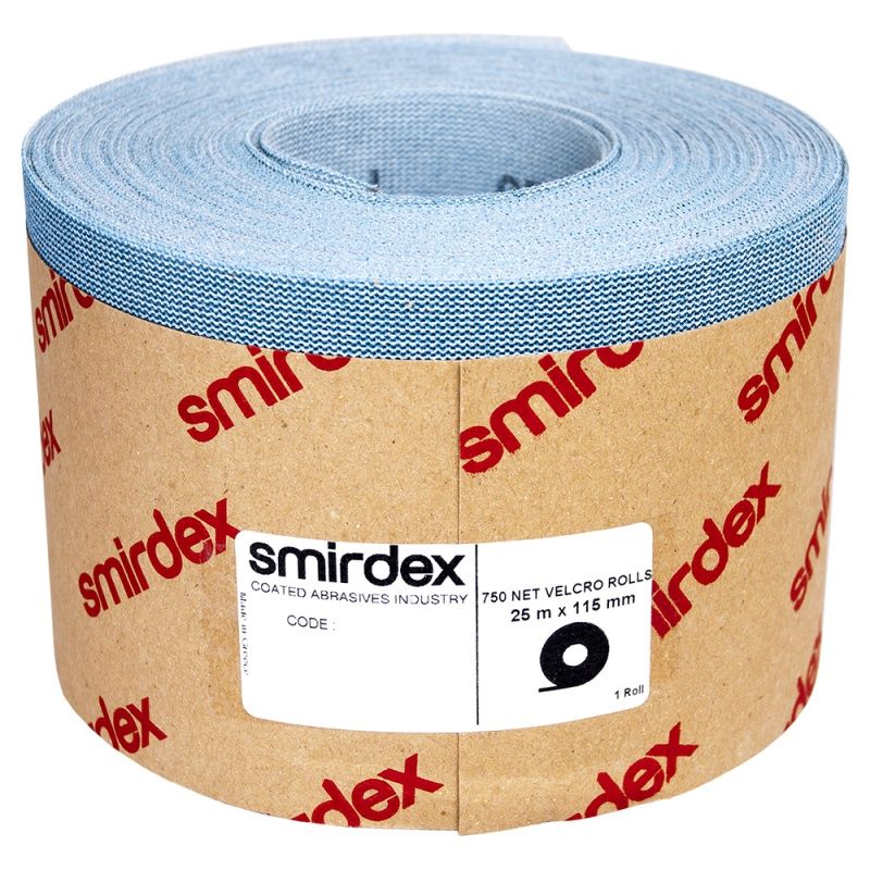 Smirdex P80 Абразивная сетка в рулонах Net Velcro 750, 115мм. х 25м., (упаковка 1 шт.)