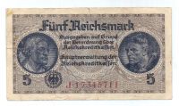 5 рейхсмарок 1939-1945 г. Германия для оккупированных территорий